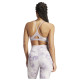 Adidas Γυναικείο μπουστάκι Aeroreact Training Essentials Tie-Dye Flower-Print Bra